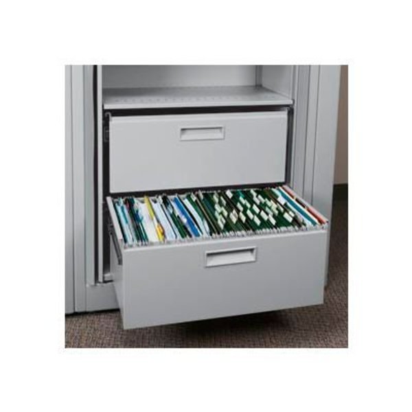 Datum Filing Systems Rotary File Cabinet Components, Letter File/Storage Drawer, Locking, Light Gray XLT-FS1L-T47